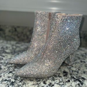 Betsey Johnson Rhinestone Cady Boots